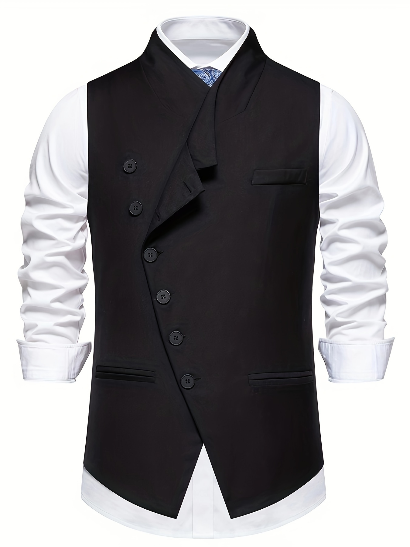 lightweight black summer dress Black Suit Vest