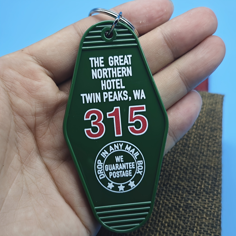 TEMU Yaojie Hotel Keychain Vintageinspired Acrylic Key Ring With Ideal For Backpacks Gifts Camping Accessoryvintage Keychaindurable Key