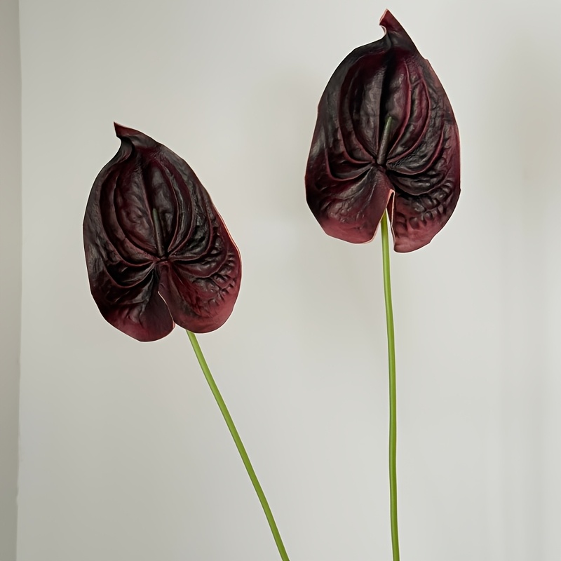 TEMU 2pcs Artificial High-quality Pu Artificial Flowers, No Watering, Suitable For Home Decoration, Wedding Decoration, Bouquet Matching, Space