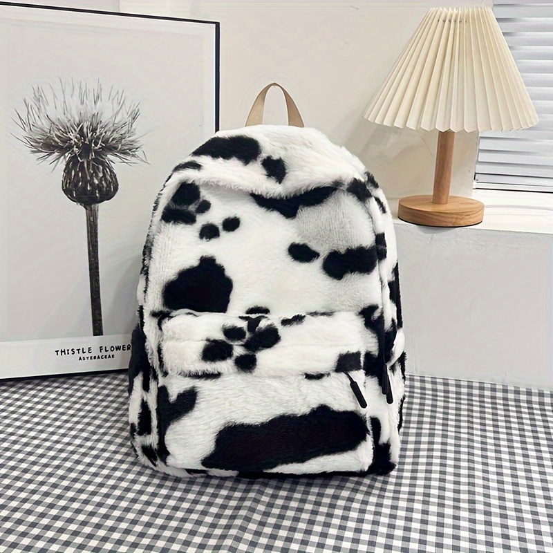 Plush cow backpack hotsell