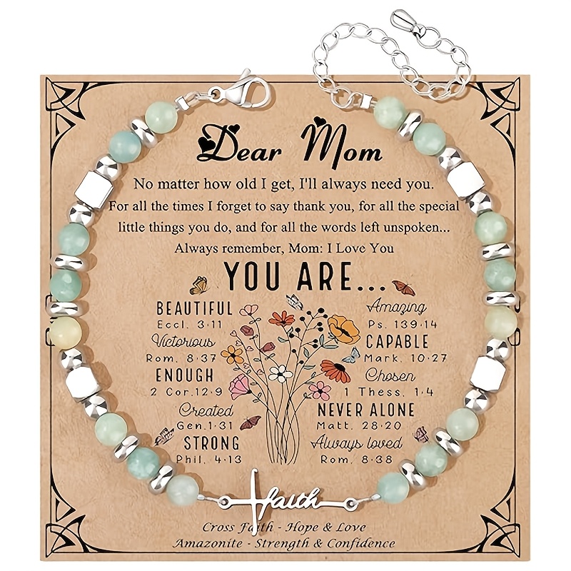Women's Faith Bracelet, Christian Cross Design, Perfect Gift
