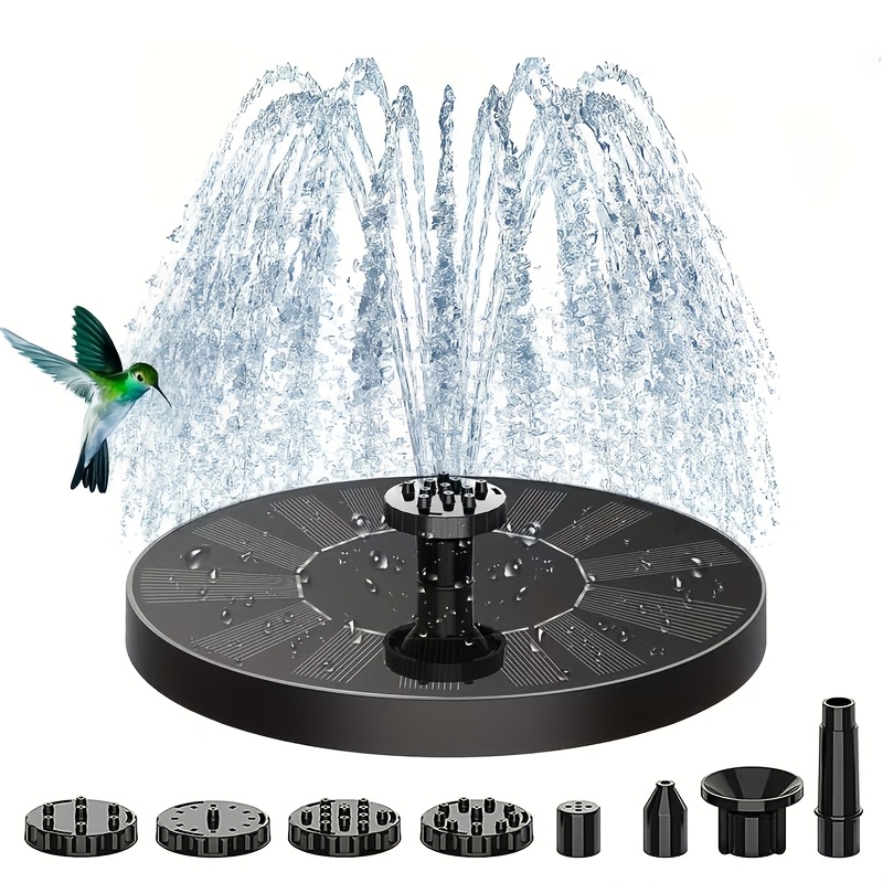 E-shop Mini Solar Springbrunnenpumpe in hoher Qualität, , für den Garten, Vogeltränke , IPX8 Funktion mit 6 Düsen - Springbrunnen für Vogeltränke,