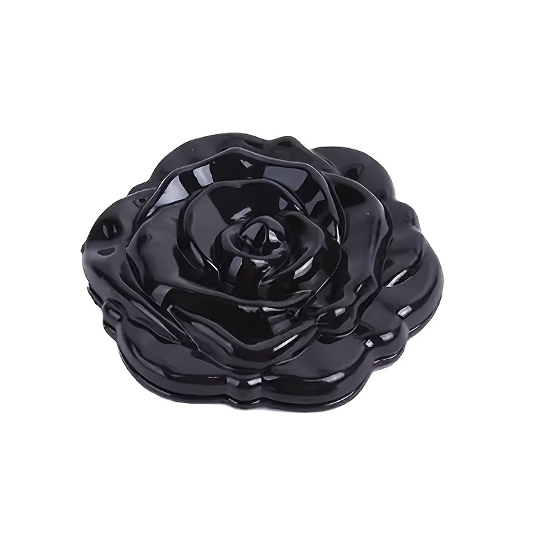 TEMU 1pc Portable Mini Mirror Retro Rose Flower Small Pocket Makeup Mirror Double Sided Hand Mirrors Compact Cosmetic Beauty Tool