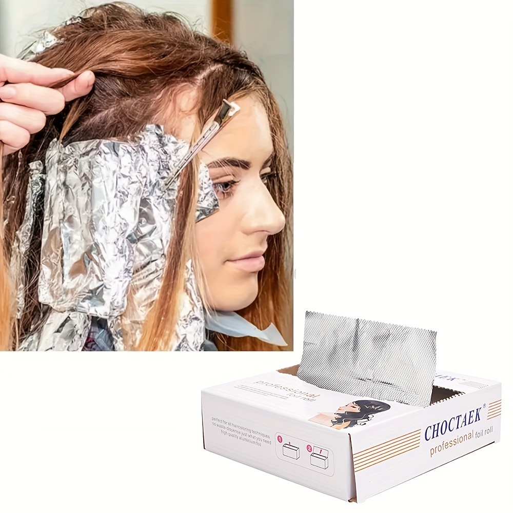 

Of Aluminum Foil Hairdressing Tools, Special For Hair Dyeing, Hair Foil, Hair Dyeing, Bleaching, , Hair Dyeing Supplies, Suitable For All Hair Types, Used For Hair Dyeing And 200pcs/box