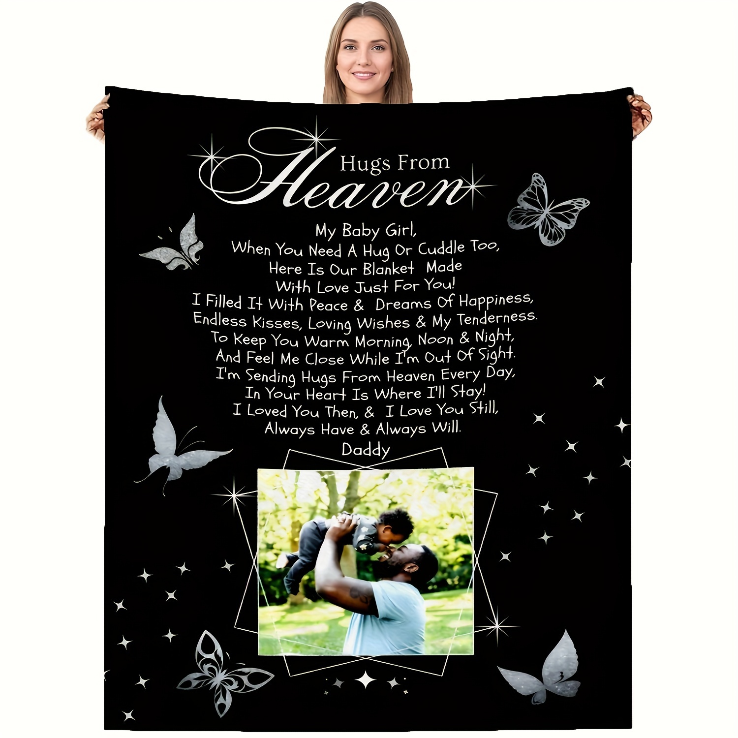 

Custom Blanket Personalized Custom Gift Blanket Photo Custom Blanket Diagram Custom Photo Blanket Memorial Gift Blanket Soft Flannel Sofa Blanket 1pc