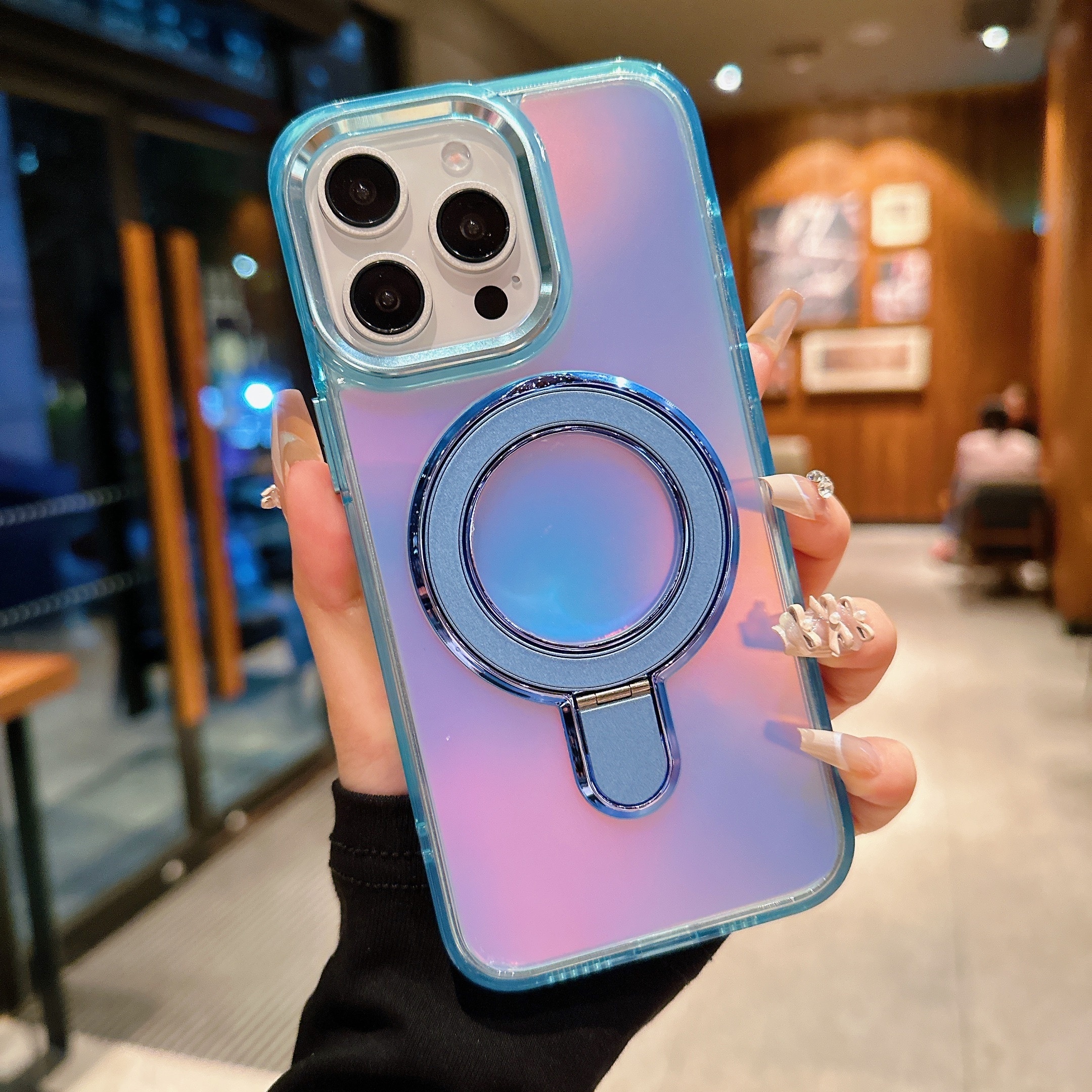 TEMU Phone Case - Suitable For Iphone 15promax 16promax 14promax 13promax 12pro 11 Magnetic Holder Phone Case, Metal Frame Protection, Brand New All
