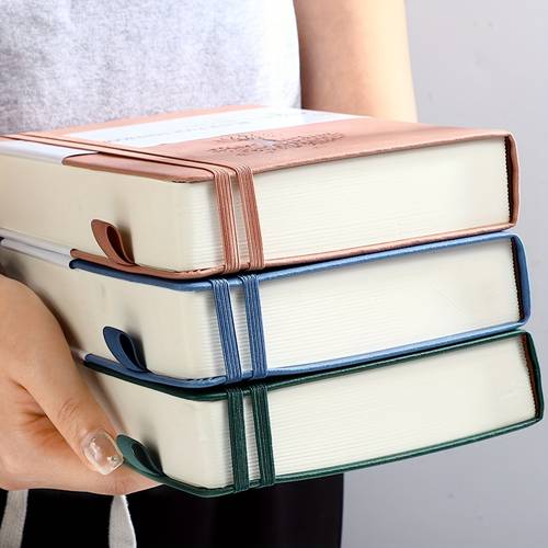 extra thick a5 blank notebook 365 sheets 730 pages softcover with cartoon leather binding students drawing school supplies in green black student stationery vibrant notebook quality binding notebooks and journals