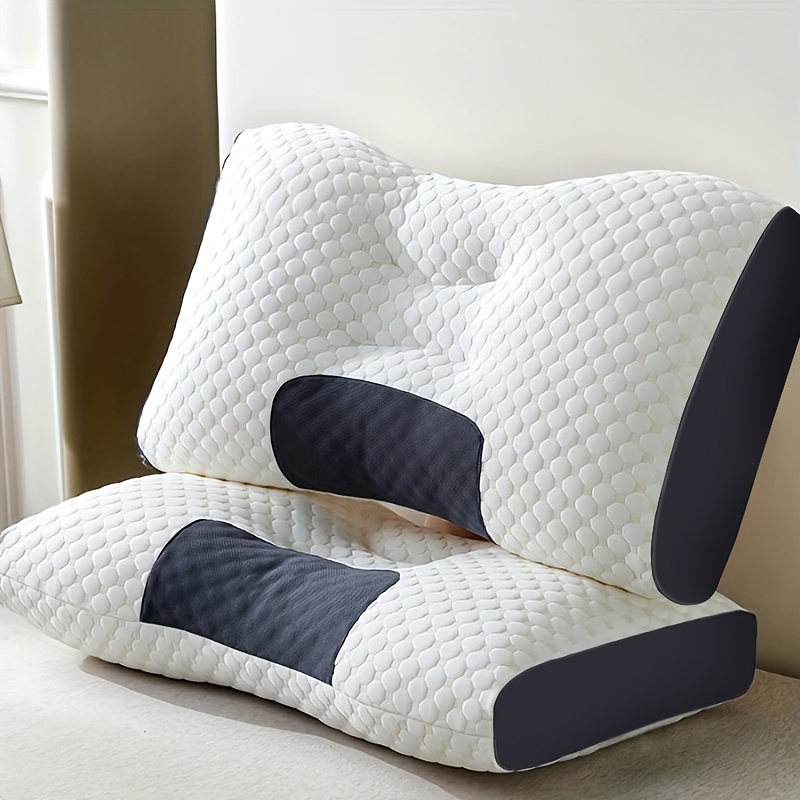 2-Piece Ergonomic Neck Soft Pillows with Rebound & Breathable Design