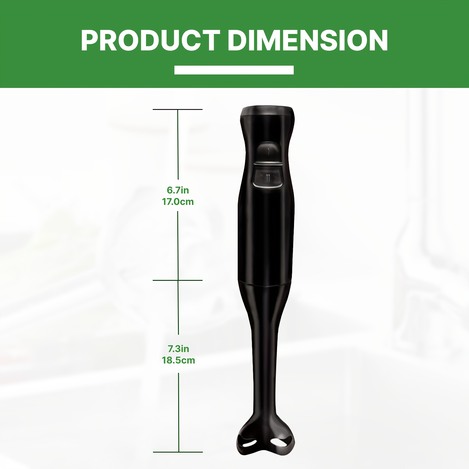 WANVOAPLS 2-Speed Handheld Immersion Blender • Detachable Shaft... product image 7