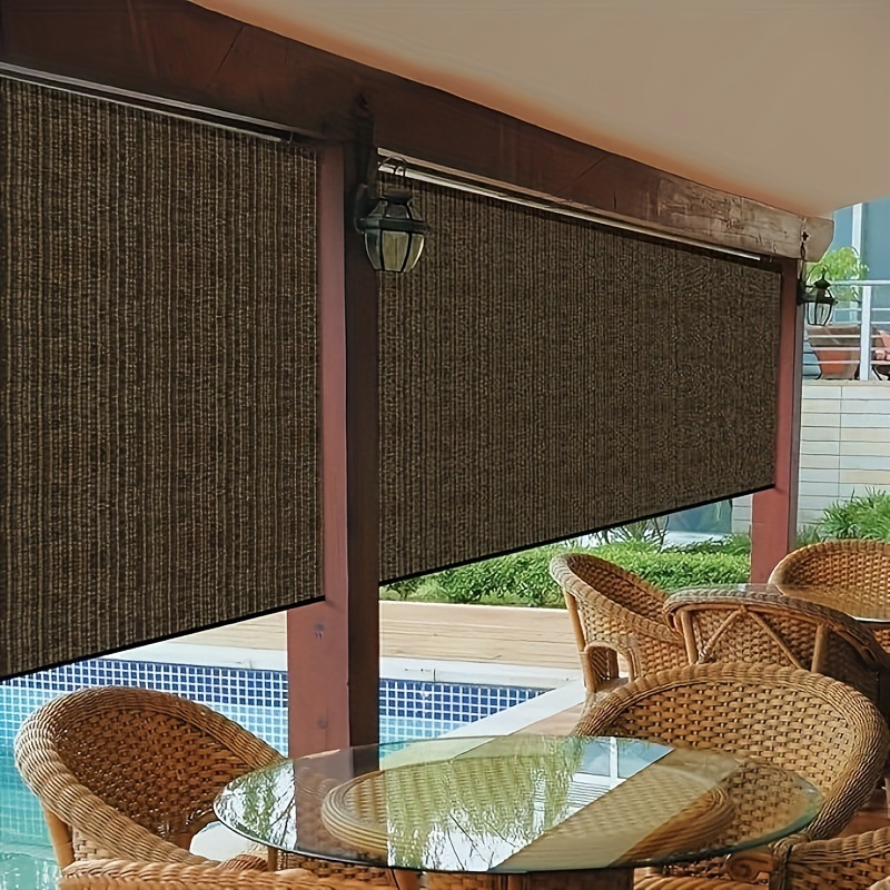 

Privacy Screen For Balcony And Garden, Decorative Wicker-style Fence, Uv-resistant Protection Mesh, , For Outdoor Patio, , And