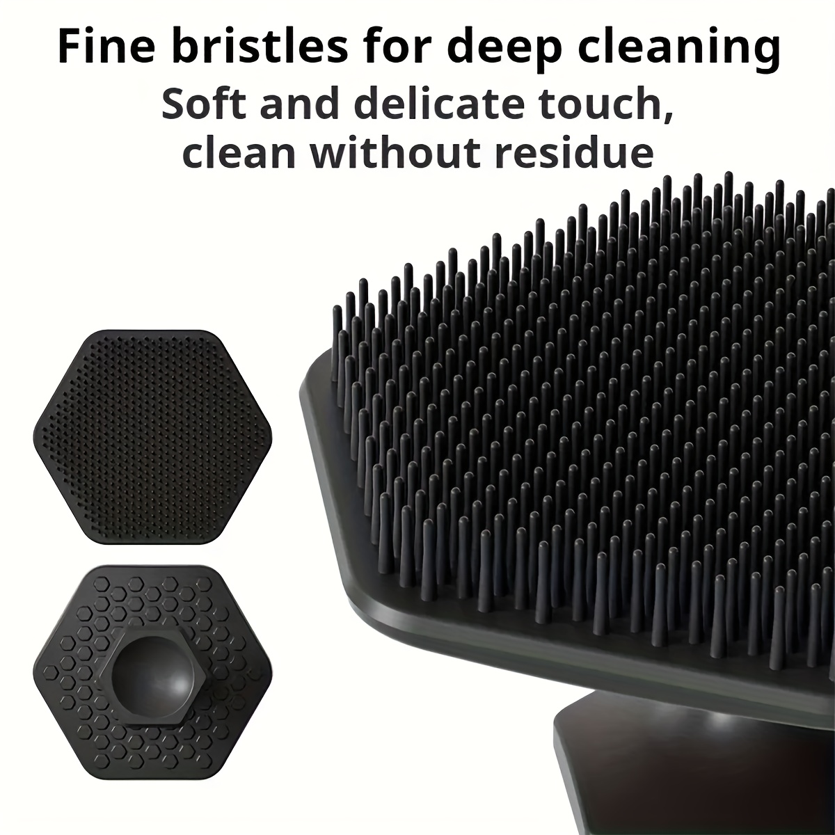 1pc Portable Silicone Beard Cleaning Brush, Foam Brush for Removing Dandruff, Suitable for Men'S Use