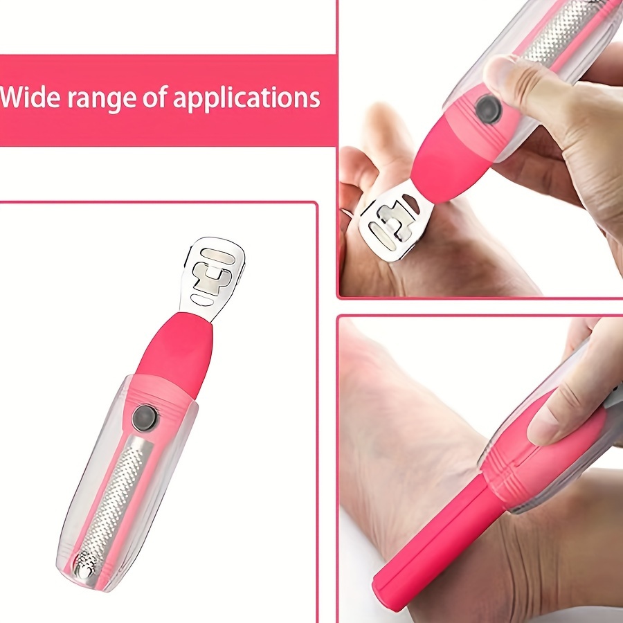 2-in-1 Foot File+scraper Set, Includes 10 Replacement Blades, Foot File  Trimmer, Foot Callus Remover, Dead Skin Grinder Scraper, Feet Care Tool,  Pedicure Heels Grinding Tool - Temu