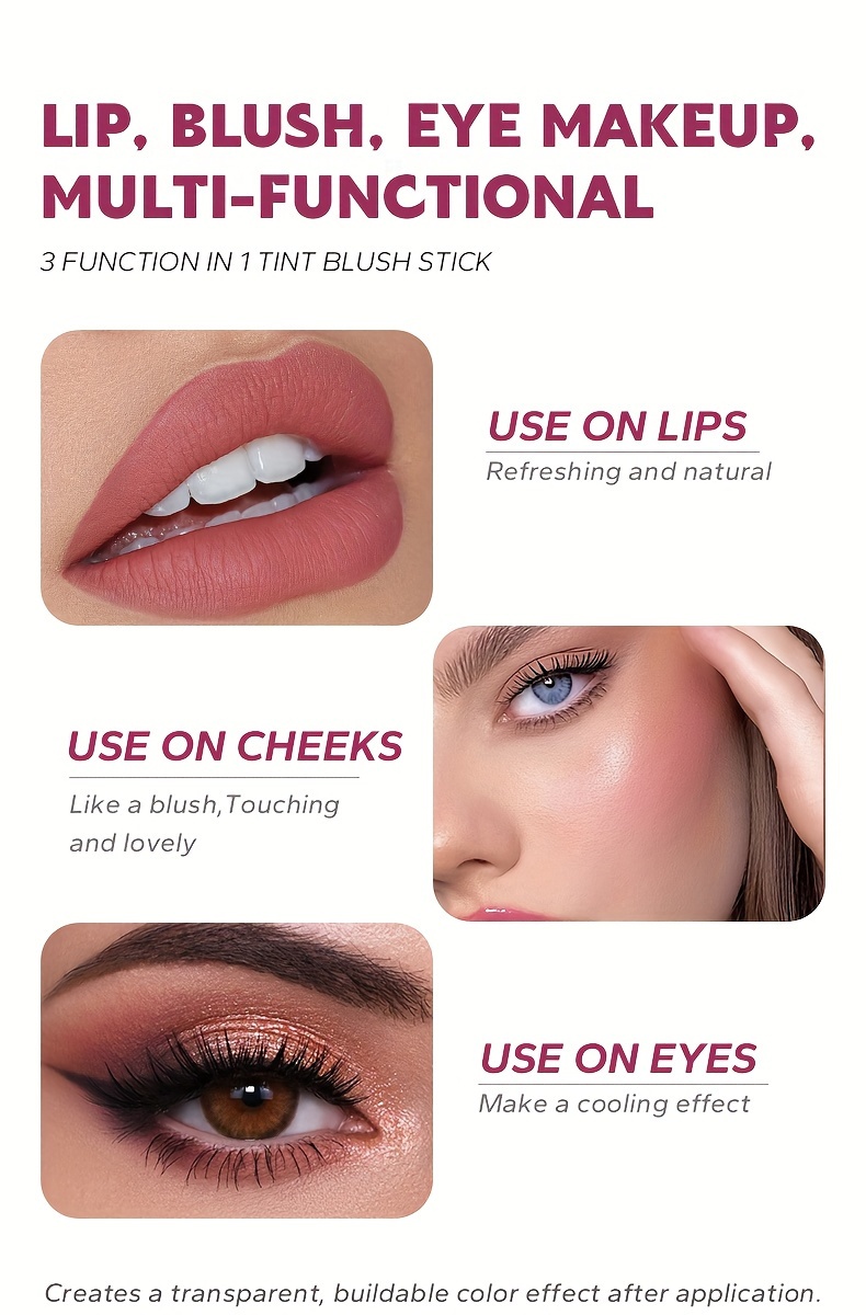   jelly blush aloe glycerin infused flower extract long lasting natural cheek tint assorted colors details 1