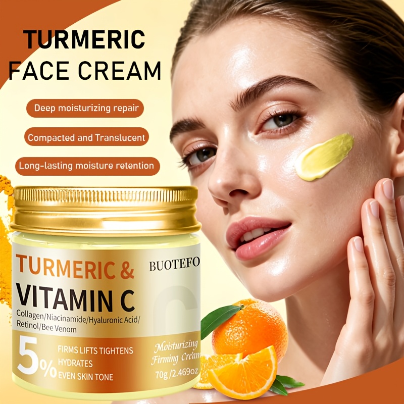 Turmeric and Vitamin C Facial Moisturizer for Deep Hydration