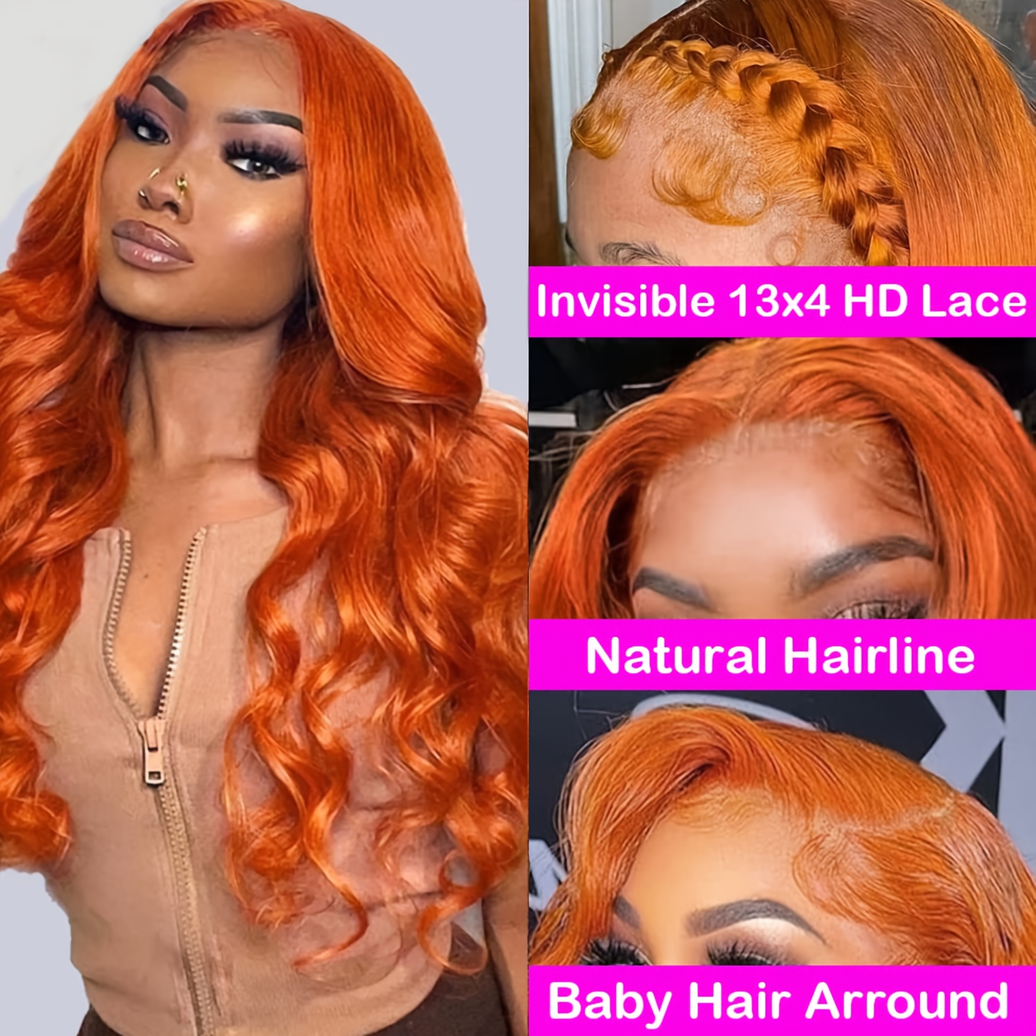 Dark Root Brown Body Wave Glueless Wigs 13x4 Lace Front Wigs Temu