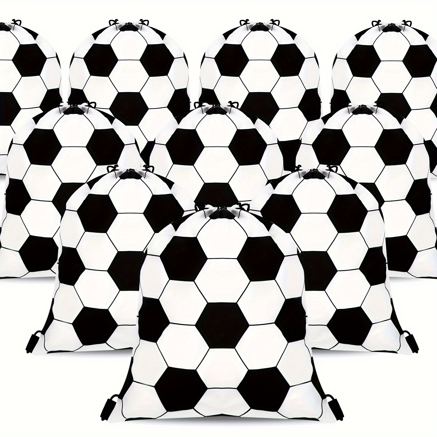 24pcs football party bags 34 x 27cm football drawstring party bags party gift   bags gift bags suitable for sports theme birthday party decoration 0
