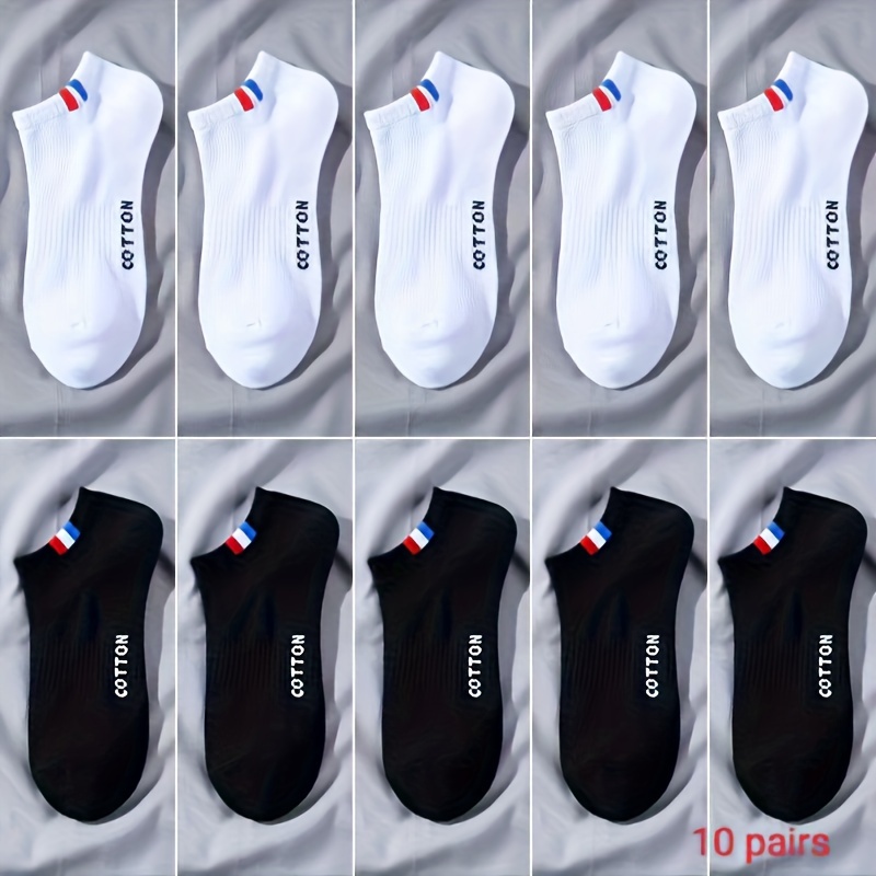 TEMU 10pcs No-show Socks - Comfortable, -wicking Athletic Socks For