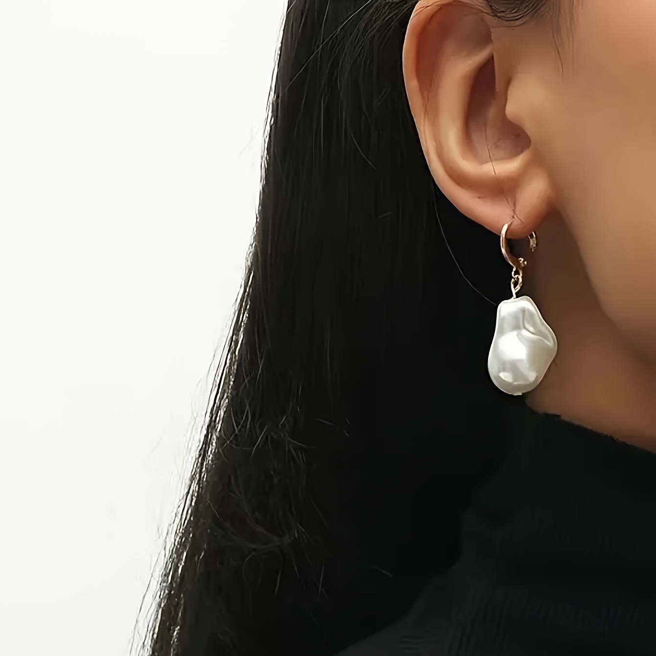 

Boucles d'oreilles asymétriques élégantes et polyvalentes en perles
