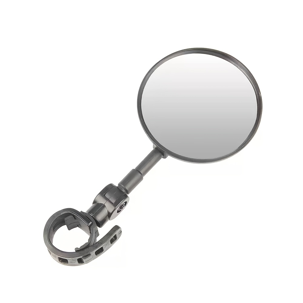TEMU Bicycle Rearview Mirror, Foldable 360° Convex Reflective Mirror For Mountain And Road Bikes - Wide-angle View, Adjustment, Secure Clamp