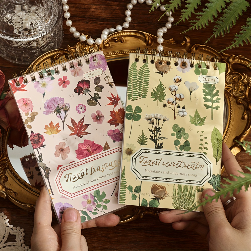 

2 Pack Vintage Botanical Scrapbooking Stickers Flowers Leaves Plants Nature Transparent Waterproof Stickers Diy Decorative Stickers For Aesthetic Notebook Bullet Journaling Supplies 20 Sheets Per Pack