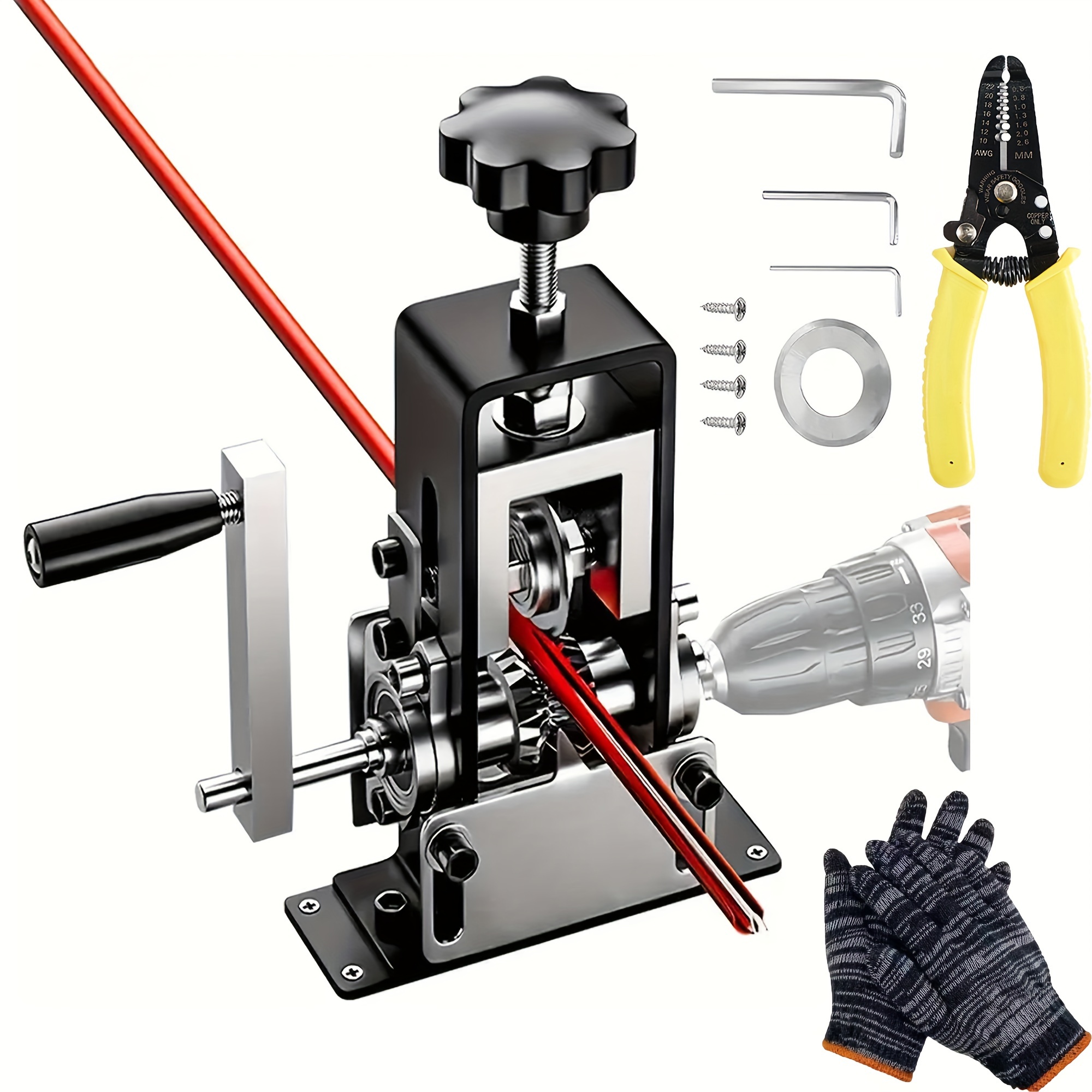 

Powered Wire Stripper Machine - Manual Wire Stripping , Copper Wire Stripper, Drill Wire Stripper, Electric Wire Stripping, Wire Stripping Tool For 1-21 Mm Wire, Comes With Wire Stripping Pliers