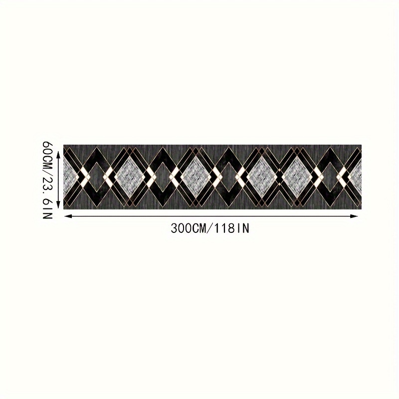 TEMU 1pc Material, Bohemian Retro Long Runner Rug, Soft And Machine Washable - Suitable For Hallway, Kitchen, And Laundry Room Indoor/outdoor Use