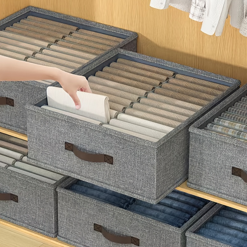 

16-compartment Clothes Organizer Pp , Double Row For Efficient Storage