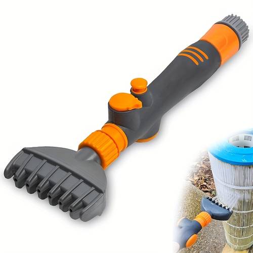 pro spa pool cartridge filter cleaning tool with adjustable flow wand portable no electricity design for quick dirt removal compatible standard garden hose durable plastic construction for spa hot tub pool maintenance ergonomic handle nonelectric cleaner pool cleaner