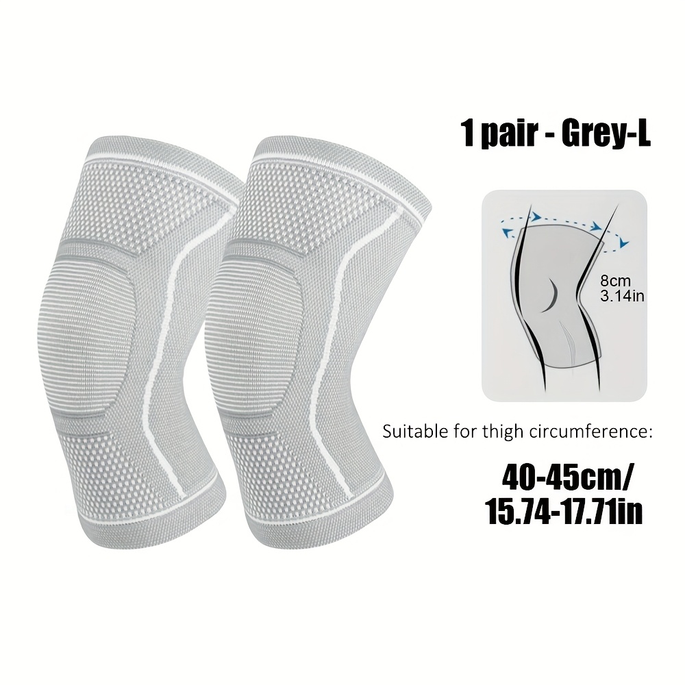 Image of 1 Pair Of Elastic Knee Sleeve, Knee And Wrapping, Knee Compression Sleeves Suitable For Men And Women In Outdoor Sports And Training