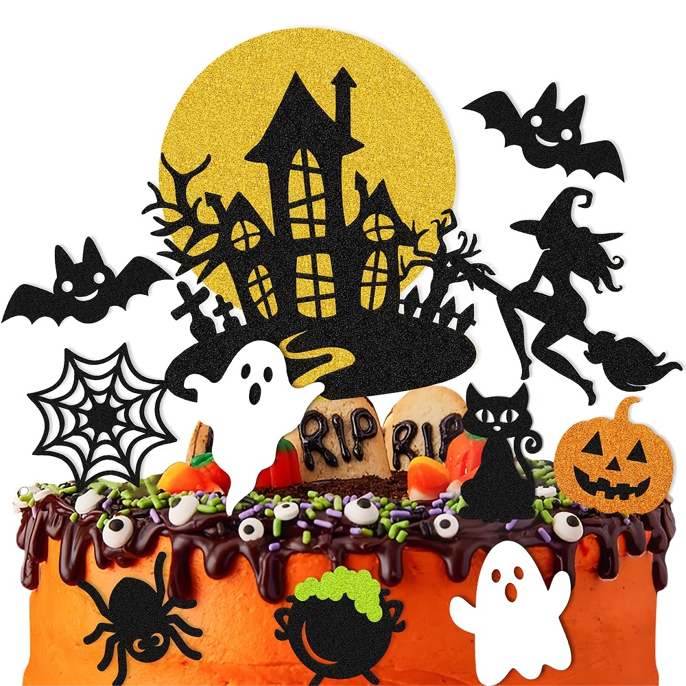 Haunted House Cake Topper Set 11pcs