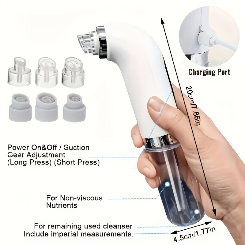 usb electric blackhead suction pore cleansing device   cleaning mens and womens facial care tools ideal holiday gift details 1