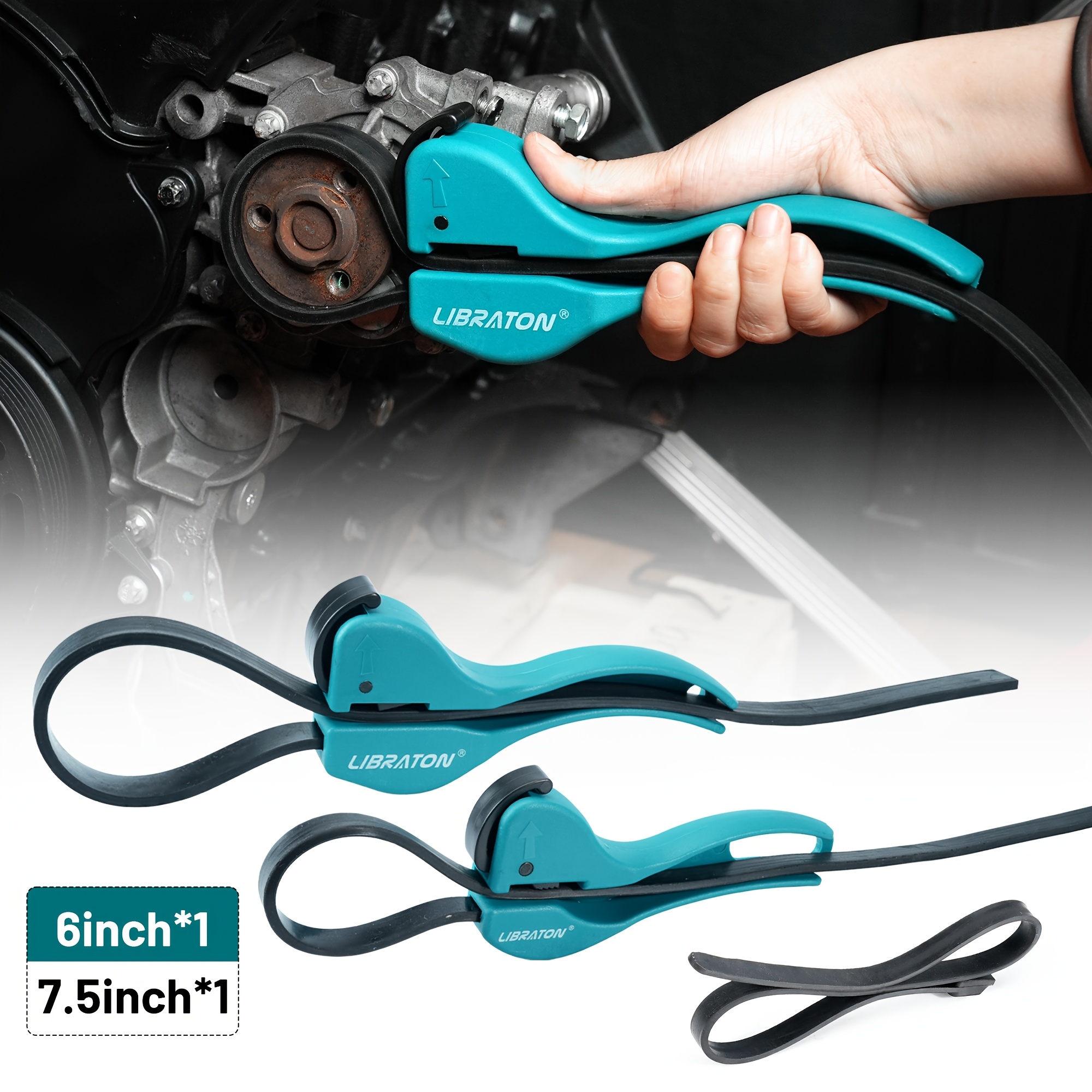 E-shop LIBRATON 3-teiliges verstellbares Schlauchschlüssel-Set, entwickelt für Ölfilter und Gläserdeckel mit Durchmessern von 4" bis 6" (100-150 mm),