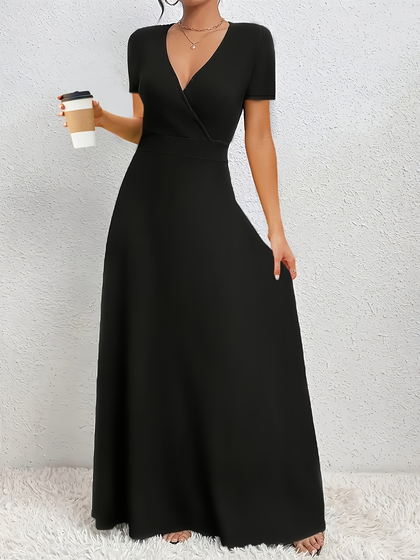 temu black dress evening dresses for women sold on United States Plus Size - Plus Size