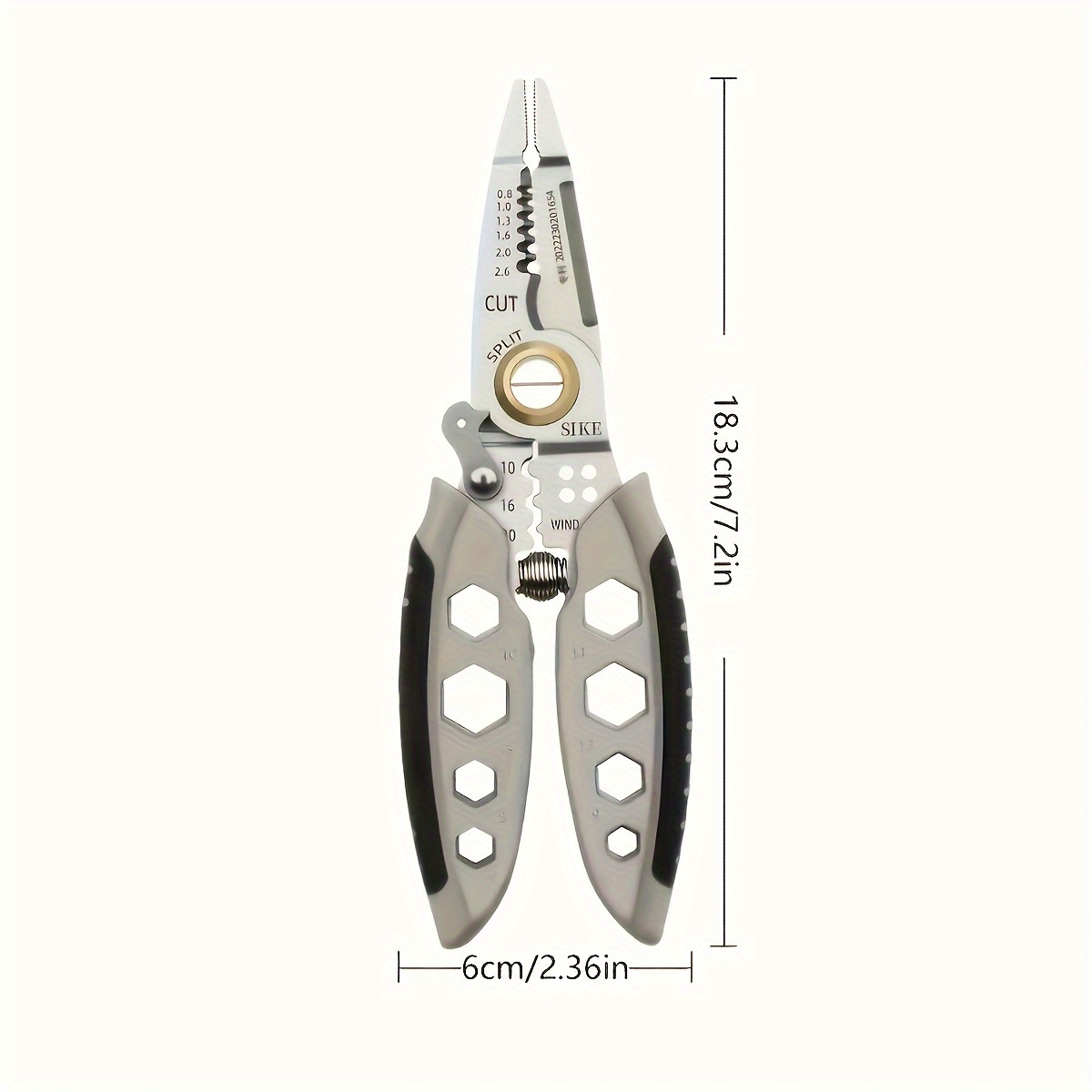 multi functional electricians pliers 1 pack heavy duty wire stripping tool with crimping cutting and clamping features labor saving design metal construction for home renovation electrical maintenance automotive and construction work Product details 1