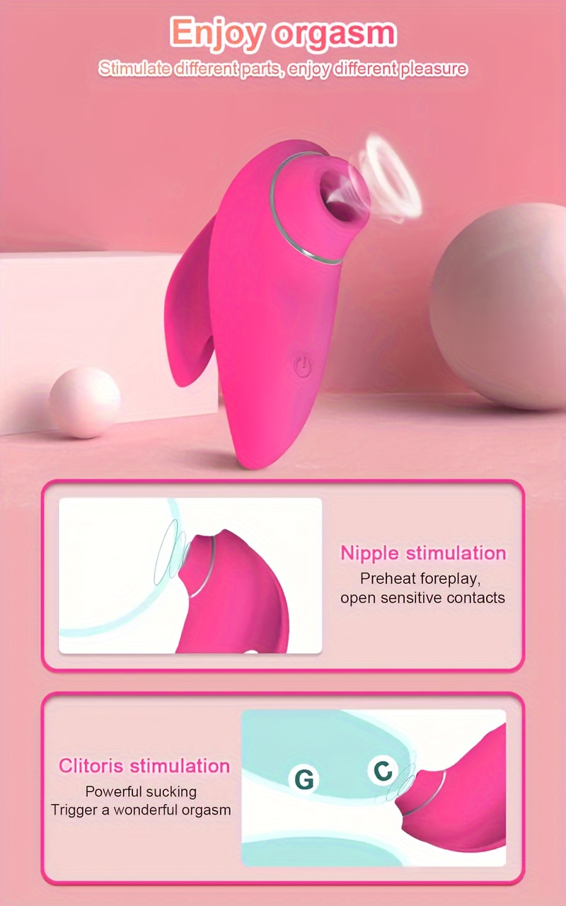 saug  weibliche vibrierende sexspielzeuge - aufgerüstete sexspielzeuge saugglocken mundklitoris-stimulator usb wiederaufladbarer leiser sexsauger-  erwachsenenspielzeug Produktdetails 2