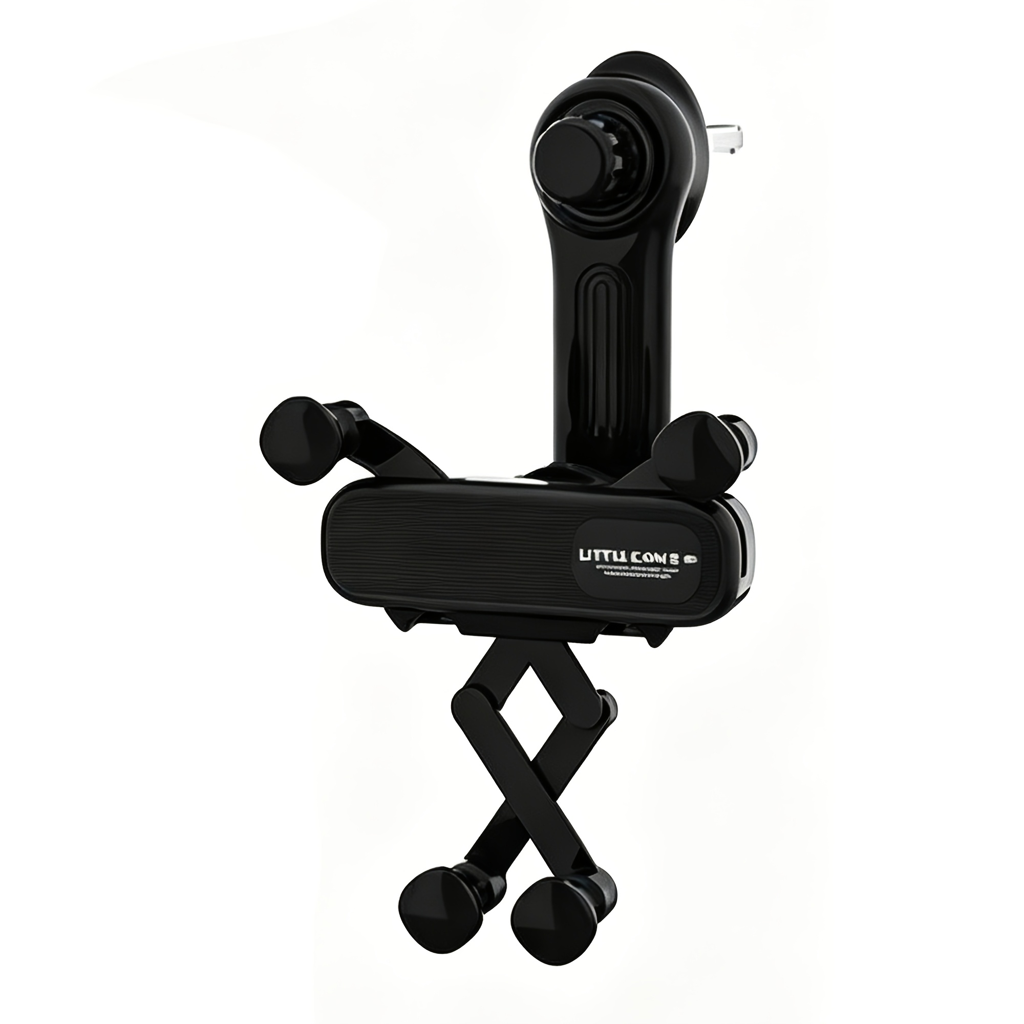 TEMU Gravity-lock Car Phone Mount, Car Navigation Phone Holder, Dual Interface, Compatible With Various Air Vents, One-handed Operation For Easy