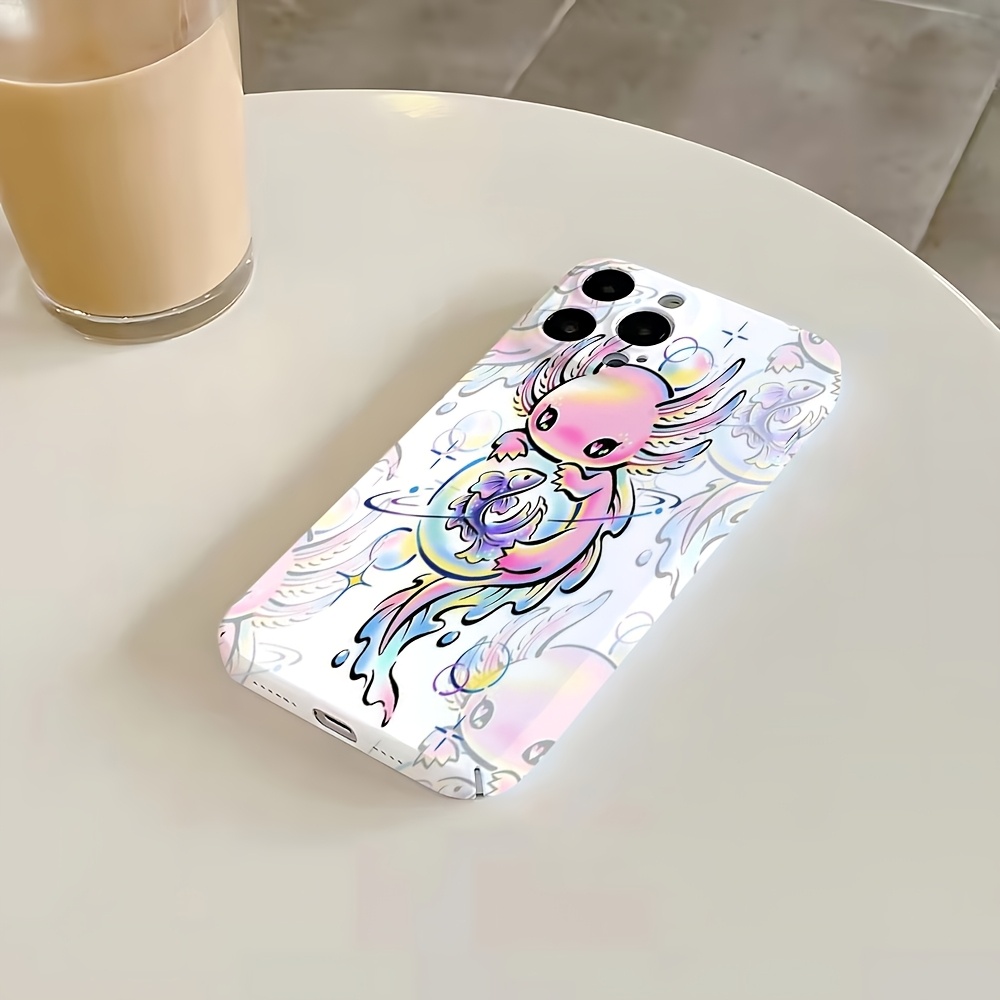cute axolotl cartoon phone case compatible iphone 16 16 - Temu Norway
