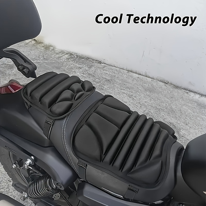 

Breathable Cotton Motorcycle Seat Cover Set With Waterproof Shock-absorbing Air Cushion For Enhanced Riding Comfort And Seat Protection