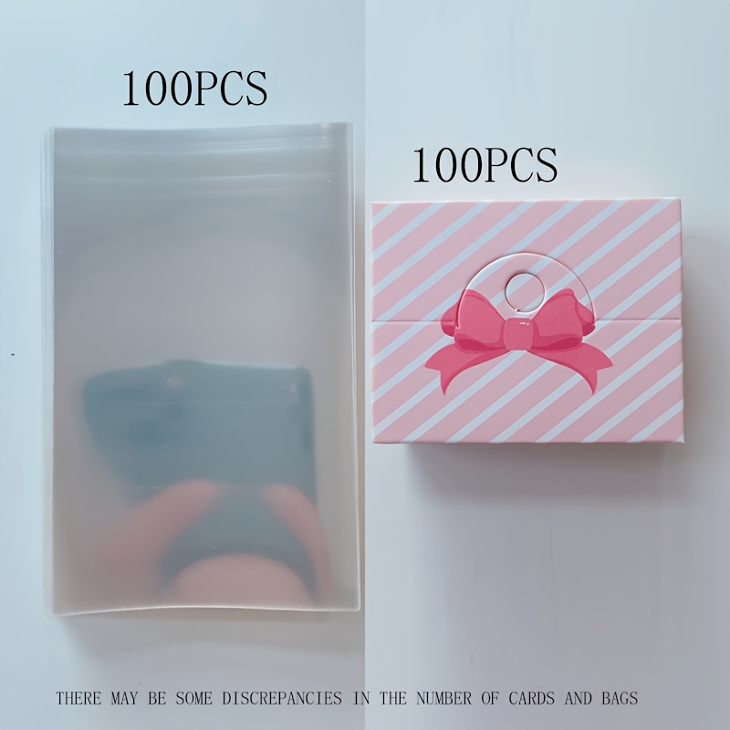 TEMU Carta per Intestazione a Righe Diagonali, Ornamento Fai-da-te, Confezione per Accessori, per Confezione, Confezione per Elastico e Fermaglio per