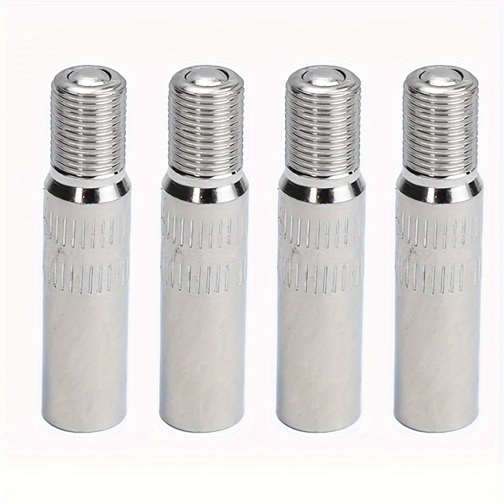 4pcs Valve Stem Extenders - Durable Chrome Brass, & Pressure Checking