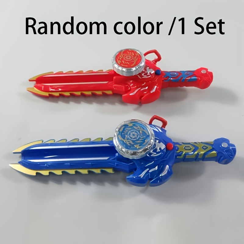 Spin Sword Launcher Set With Gyro - Dual-player Interactive Toy, Featuring Action- Combat And , Suitable For Indoor/outdoor Play - Perfect Birthday/holiday Gift For Boys And Girls (random Color)