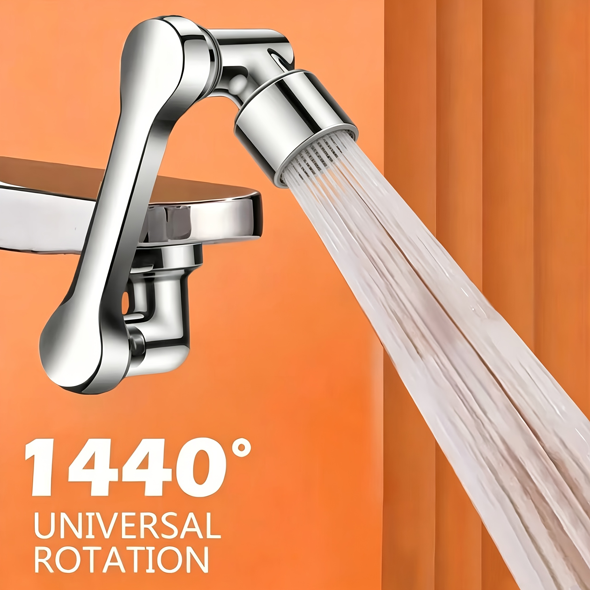 Heavy-duty Swivel Nozzle With 1440° Rotation - Water- Kitchen Sink Extender, Robot Arm Design, , -compatible - Suitable For Home, Commercial Use, Or As A Gift - Durable Plastic Construction