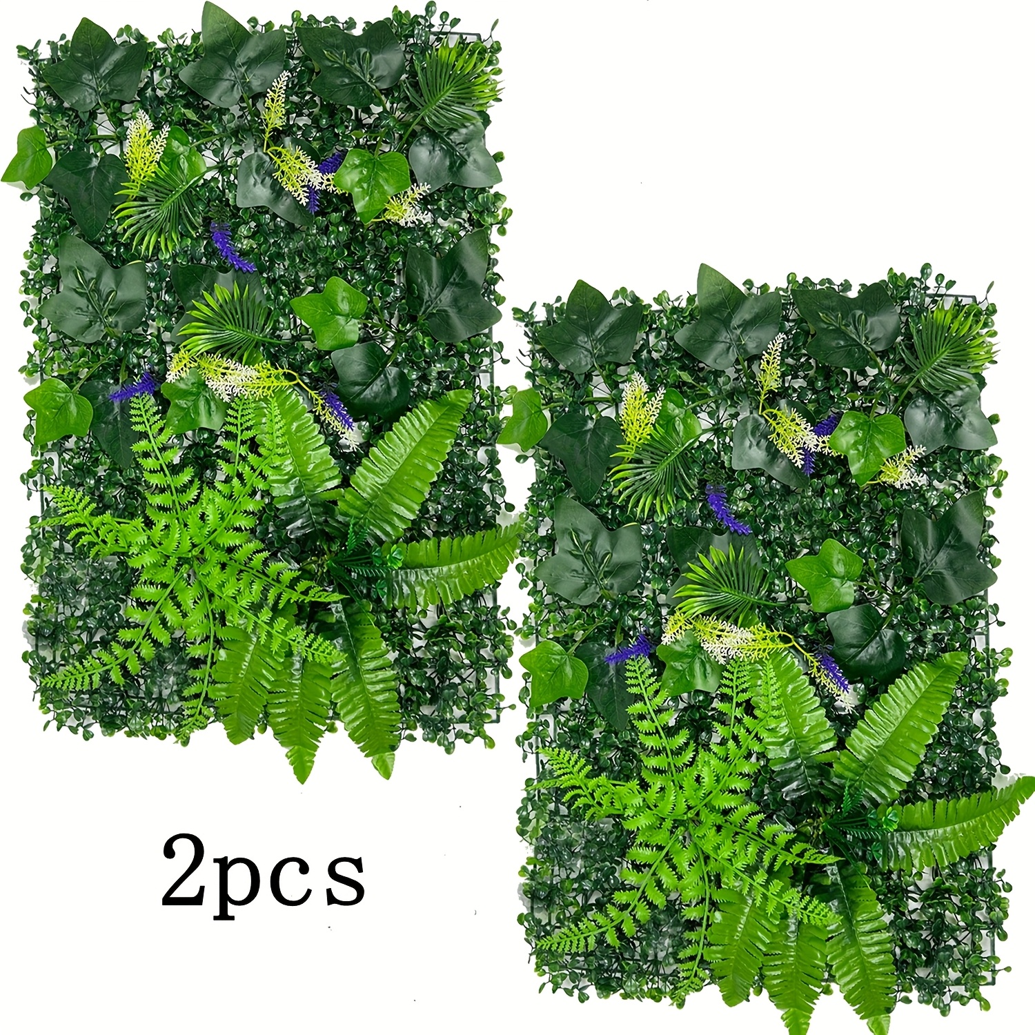 40cm X 60cm Artificial Greenery, Topiary Wood Panel Hedge, Faux Plant Privacy Fence Wall Backdrop, Ideal For Home, Wedding, And Holiday Decor, Durable Plastic Material, Multifunctional Indoor Use