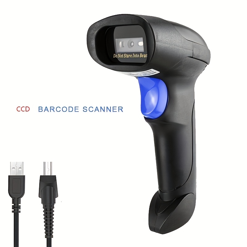 TEMU de códigos de barras de pantalla Netum L3 Wholesale USB 1D CCD, portátil con cable de , escáner de códigos largos para almacenes, bibliotecas