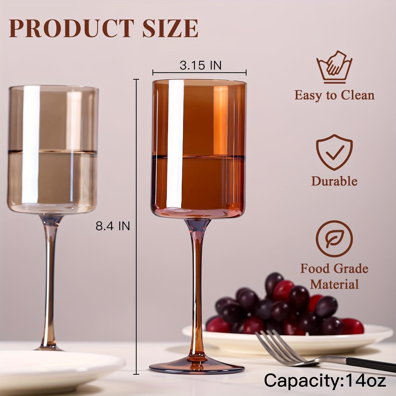 Colored Square Wine Glasses Set 6 Crystal Colorful Wine - Temu