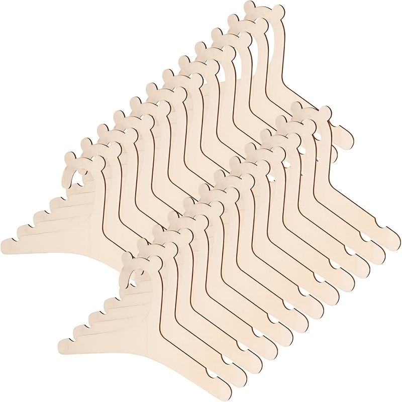 E-shop 30 Stk. Niedliche Bären Kleinkind Kleiderbügel - 9" Glatte Holz Kleinkind Kleiderschrank Organizer für Kleinkinder & Kleinkind Kleidung,