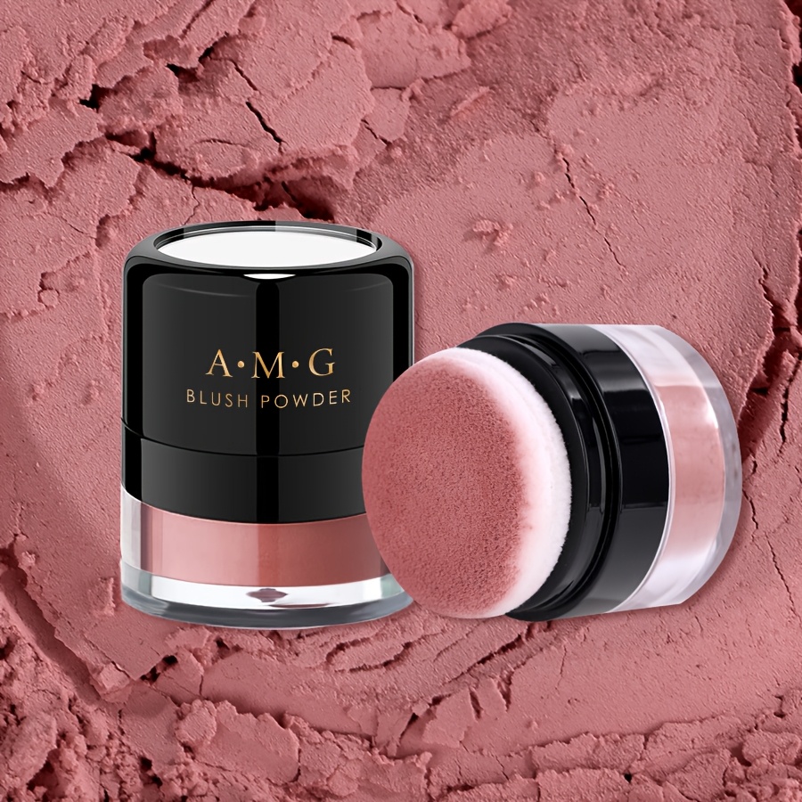mushroom head blush powder   with a built in mushroom head powder puff and a makeup mirror     of the   your charm   anywhere applies   without clumping or streaking   in four shades