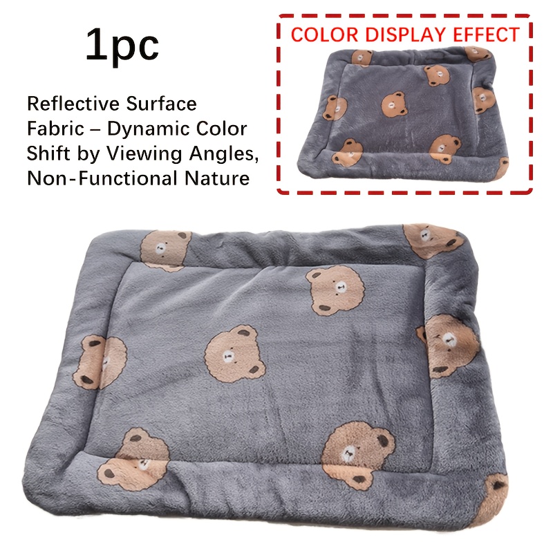 extra warm winter plush pet mat thick soft cushioned bed with cute non slip washable small animal mattress for cats rabbits small dogs easy clean indoor outdoor use 45x35  7x13 8in 3 colors ideal gift for pet lovers Product details 1