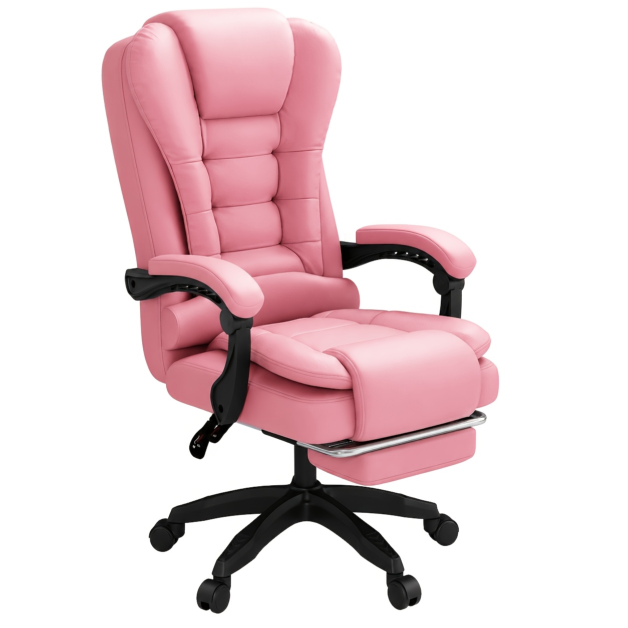 Ergonomic Mesh Office Gaming Chair With Lumbar Support And Footrest, Reclining High Computer Chair For Adults, Breathable Mesh Chair For Home Office And Gaming