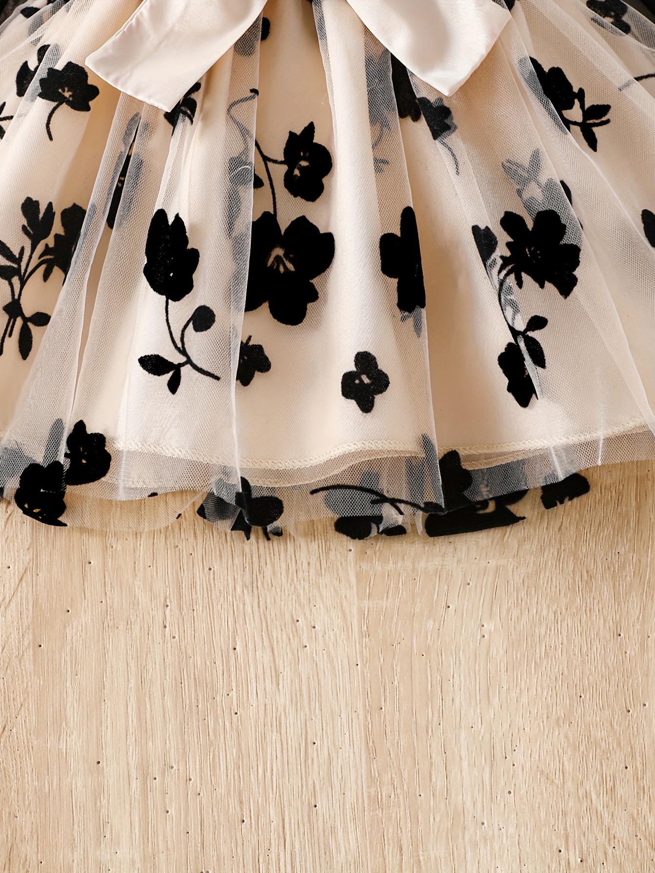 adorable floral print long sleeve dress sleeves bow Temu Algeria